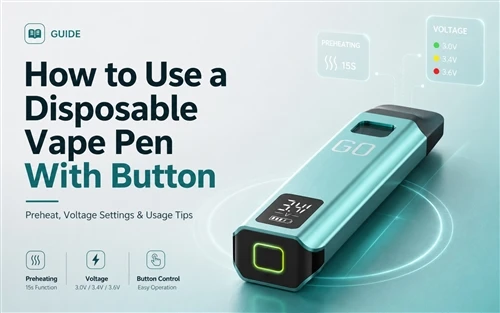 Conas peann vape indiúscartha a úsáid le cnaipe